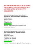 Testbank Molecular Biology of the Cell 6th Edition Alberts &ndash; 100 Practice Exam Questions