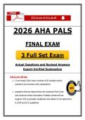 AHA PALS Final Exam &lpar;PDF&rpar; &vert; Updated PALS Exam Questions &vert; Pediatric Life Support