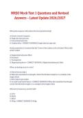 MRSO Mock Test 1 &lpar;2026&sol;2027&rpar; &ndash; Questions and Revised Answers Latest Study Guide