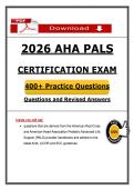 AHA PALS Certification Exam &lpar;PDF&rpar; &vert; Updated PALS Practice Questions &vert; Pediatric Life Support