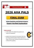 AHA PALS Final Exam &lpar;PDF&rpar; &vert; Updated PALS Exam Questions &vert; Pediatric Life Support