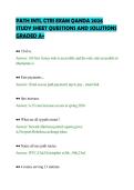 PATH INTL CTRI EXAM QANDA 2026 STUDY SHEET QUESTIONS AND SOLUTIONS GRADED A&plus;