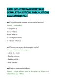 PATH INTL CTRI EXAM SCRIPT 2026 COMPLETE QUESTIONS AND SOLUTIONS GUARANTEED PASS