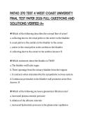 PATHO 370 TEST 4 WEST COAST UNIVERSITY FINAL TEST PAPER 2026 FULL QUESTIONS AND SOLUTIONS VERIFIED A&plus;