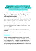 NUR 242 MEDICAL-SURGICAL NURSING STUDY BUNDLE 2026&sol;2027 &vert; Exams 1-4 & Final with Complete Solutions &vert; Questions and Verified Answers &vert; 100&percnt; Correct Grade A &vert; Galen College &vert; Pass Guaranteed