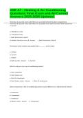 ASE A7 - Heating & Air Conditioning Questions Final Exam and All Correct Answers 2025-2026 Updated&period;