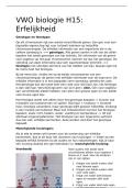 VWO biologie hoofdstuk erfelijkheid 