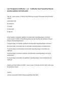 Case Management Certification &ndash; n&period;d&period; &ndash; Certification Exam Preparation Material &lpar;practice questions and study guide&rpar;