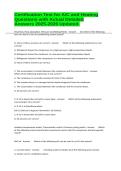 Certification Test for A&sol;C and Heating Questions with Actual Detailed Answers 2025-2026 Updated&period;