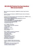 MIC 206 ASU Practical One Exam Questions With Correct Answers