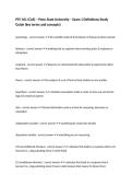 PSY 101 &lpar;CAS&rpar; &ndash; Penn State University &ndash; Exam 1 Definitions Study Guide &lpar;key terms and concepts&rpar;