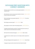 Exam &lpar;elaborations&rpar; D278 