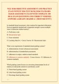 WGU D184 OBJECTIVE ASSESSMENT AND PRACTICE  EXAM NEWEST 2026 TEST BANK&vert; D184 STANDARD BASED ASSESSMENT EXAM WITH COMPLETE 300  REAL EXAM QUESTIONS AND CORRECT VERIFIED  ANSWERS&sol; ALREADY GRADED A&plus; &lpar;MOST RECENT&excl;&excl;&rpar; 