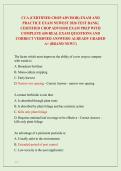 CCA &lpar;CERTIFIED CROP ADVISOR&rpar; EXAM AND  PRACTICE EXAM NEWEST 2026 TEST BANK&vert;  CERTIFIED CROP ADVISOR EXAM PREP WITH  COMPLETE 650 REAL EXAM QUESTIONS AND  CORRECT VERIFIED ANSWERS&sol; ALREADY GRADED  A&plus; &lpar;BRAND NEW&excl;&excl;&rpar; 
