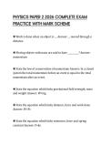 PHYSICS PAPER 2 2026 COMPLETE EXAM PRACTICE WITH MARK SCHEME