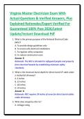 Virginia Master Electrician Exam With Actual Questions & Verified Answers&comma; Plus Explained Rationales&sol;Expert Verified For Guaranteed 100&percnt; Pass 2026&sol;Latest Update&sol;Instant Download Pdf