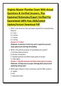 Virginia Master Plumber Exam With Actual Questions & Verified Answers&comma; Plus Explained Rationales&sol;Expert Verified For Guaranteed 100&percnt; Pass 2026&sol;Latest Update&sol;Instant Download Pdf
