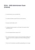 RCAL NAB Administrator Exam &lpar;Federal&rpar; &ndash; Complete Study Guide and Practice Questions