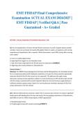 EMT FISDAP Final Comprehensive Examination ACTUAL EXAM 2026&sol;2027 &vert; EMT FISDAP &vert; Verified Q&A &vert; Pass Guaranteed - A&plus; Graded