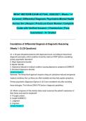 NR547 MIDTERM EXAM ACTUAL 2026&sol;2027 &vert; Weeks 1-4 Covered &vert; Differential Diagnosis Psychiatric-Mental Health Across the Lifespan &vert; Practicum Exam Review &vert; Complete Guide with Verified Answers &vert; Chamberlain &vert; Pass Guaranteed - A&plus; Graded