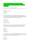 ASE -Certification Final Exam with Guaranteed Pass Solutions 2025-2026 Updated&period;