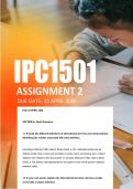 IPC1501 Assignment 2 Semester 1 ANSWERS 2026 - Due 23 April 2026