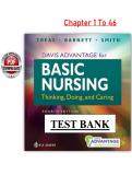 Davis Advantage for Basic Nursing&colon; Thinking&comma; Doing&comma; and Caring Test Bank 4th Edition &ndash; Treas &lpar;PDF Download&rpar;