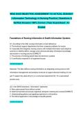 WGU D220 OBJECTIVE ASSESSMENT V2 ACTUAL 2026&sol;2027 &vert; Information Technology in Nursing Practice &vert; Questions & Verified Answers 100&percnt; Correct &vert; Pass Guaranteed - A&plus; Graded