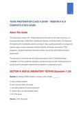 Texas Wastewater Class A Exam Versions A and B&comma; Complete 190&plus; Questions with Detailed Verified Answers&comma; Certification Preparation Material &lpar;Graded A&rpar;