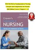 Fundamentals of Nursing 9th Edition Study Guide &vert; Practice Questions & Detailed Answers &vert; Craven & Hirnle &vert; 2026 Exam Prep