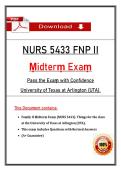 &lpar;Midterm & Final Exam&rpar; NURS 5433 FNP II &ndash; Complete Package Bundle &lpar;PDF&rpar;