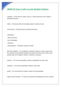 HROB 101 Exam 2 with accurate detailed solutions