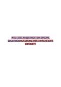 WGU- D003 ASSESSMENTS IN SPECIAL EDUCATION FINAL EXAM BUNDLE&lpar;COMPLETE PACKAGE DEAL&rpar;QUESTIONS AND ANSWERS 100&percnt; CORRECT