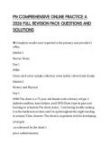 PN COMPREHENSIVE ONLINE PRACTICE A 2026 FULL REVISION PACK QUESTIONS AND SOLUTIONS