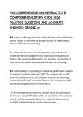 PN COMPREHENSIVE ONLINE PRACTICE B COMPREHENSIVE STUDY GUIDE 2026 PRACTICE QUESTIONS AND ACCURATE ANSWERS GRADED A&plus;