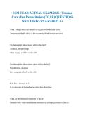 SSM TCAR ACTUAL EXAM 2025 &vert; Trauma Care after Resuscitation &lpar;TCAR&rpar; QUESTIONS AND ANSWERS GRADED A&plus;