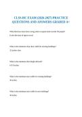 CLSS-HC EXAM &lpar;2026-2027&rpar; PRACTICE QUESTIONS AND ANSWERS GRADED A&plus;