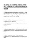 PRINCIPLES OF COMPUTER SCIENCE PAPER 1 2026 COMPLETE EXAM PRACTICE WITH MARK SCHEME