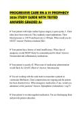 PROGRESSIVE CARE RN A V1 PROPHECY 2026 STUDY GUIDE WITH TESTED ANSWERS GRADED A&plus;