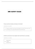 MRI SAFETY LEVEL II QUESTIONS AND VERIFIED ANSWERS