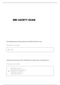 MRI SAFETY LEVEL 1 QUESTIONS AND VERIFIED ANSWERS