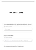 MRI SAFETY QUESTIONS AND VERIFIED ANSWERS