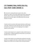 CITI TRAINING FINAL PAPER 2026 FULL Q&A STUDY GUIDE GRADED A&plus;