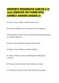 PROPHECY PROGRESSIVE CARE RN A V1 2026 COMPLETE TEST PAPER WITH CORRECT ANSWERS GRADED A&plus;