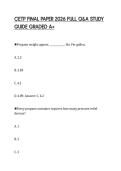 CETP FINAL PAPER 2026 FULL Q&A STUDY GUIDE GRADED A&plus;