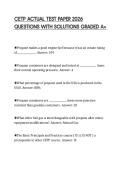 CETP ACTUAL TEST PAPER 2026 QUESTIONS WITH SOLUTIONS GRADED A&plus;