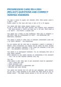 PROGRESSIVE CARE RN A 2024 &lpar;RELIAS&quest;&rpar; QUESTIONS AND CORRECT VERIFIED ANSWERS