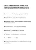 CETP COMPREHENSIVE REVIEW 2026 VERIFIED QUESTIONS AND SOLUTIONS
