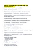 CIS 2750 UPDATED EXAM SCRIPT QUESTIONS AND ANSWERS MARKED