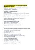 CIS 2750 COMPREHENSIVE EXAM QUESTIONS AND ANSWERS MARKED